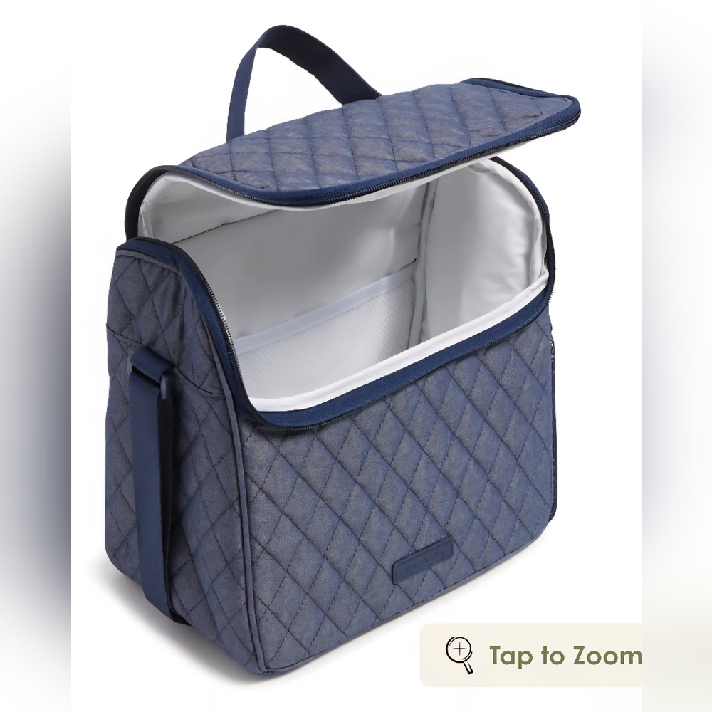Vera Bradley,Quilted, Blue Lunch Tote NWT